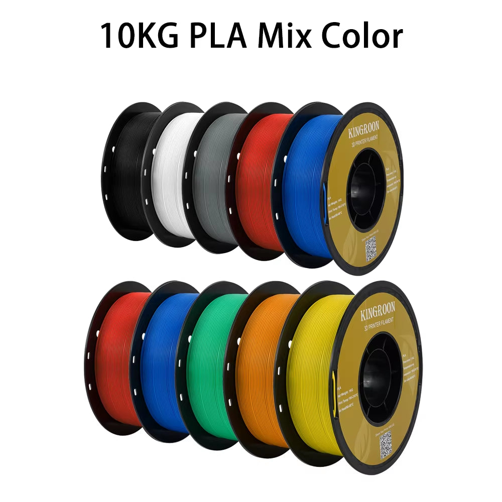 2KG 5KG 10KG PLA PETG TPU Filament 1.75Mm Dimensional Accuracy+/-0.03Mm Multicolor 3D Printer Materials for FDM 3D Printer