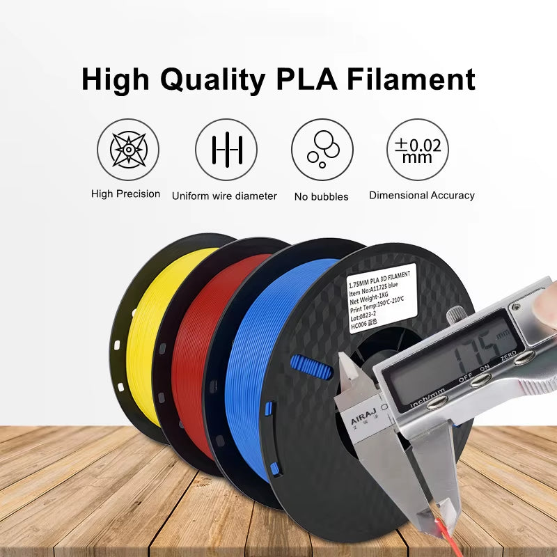 2KG 5KG 10KG PLA PETG TPU Filament 1.75Mm Dimensional Accuracy+/-0.03Mm Multicolor 3D Printer Materials for FDM 3D Printer