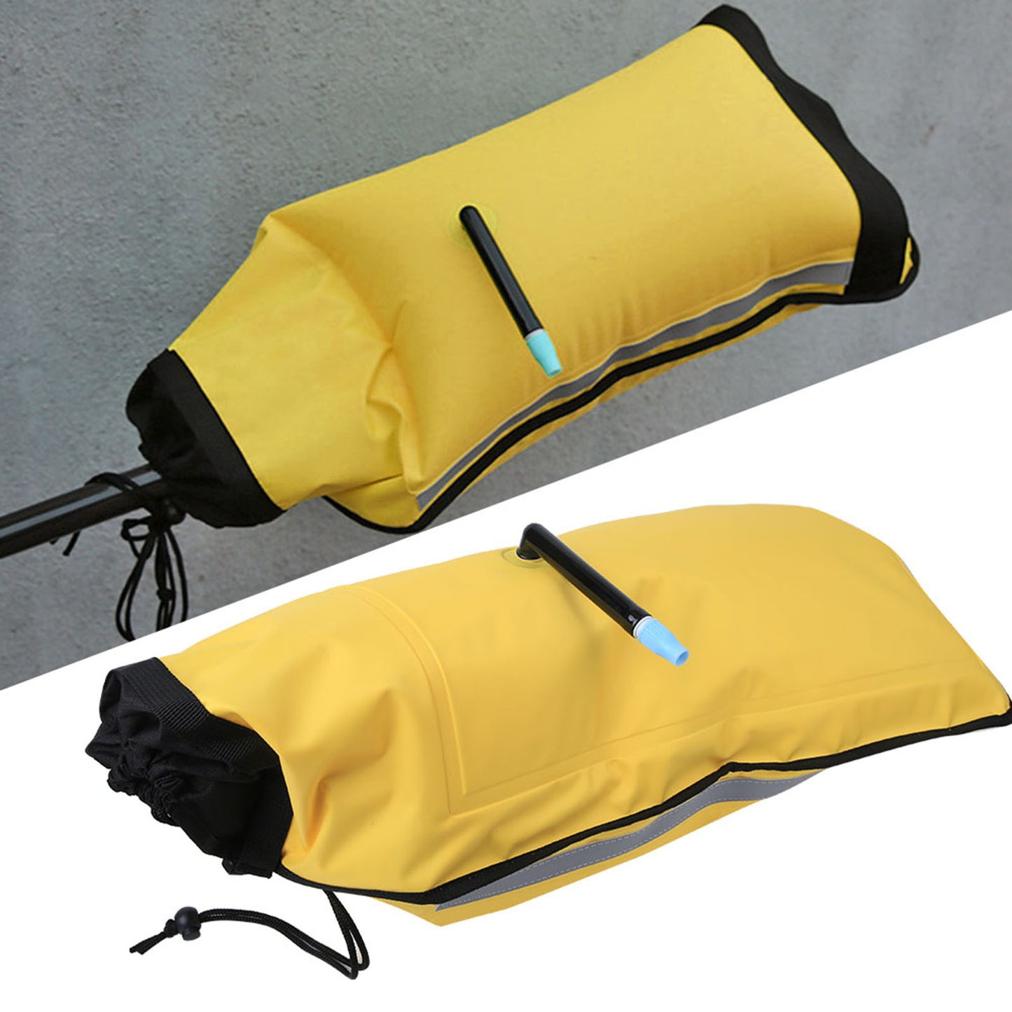 Nylon Rescue Inflatable Paddle Float Floating Bag for Canoe Kayak Seayak