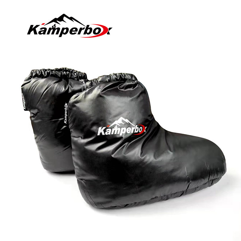 Kamperbox Down Slippers Down Socks Camping Down Booties For Sleeping Bag Camping AQ3