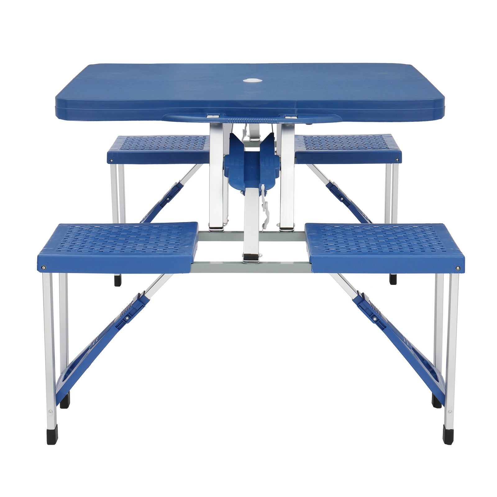 135.5x83x65.5cm Plastic Tables And Chairs 50kg Blue Camping Tables And Chairs