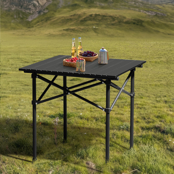 50x50x50cm Black Camping Roll Table