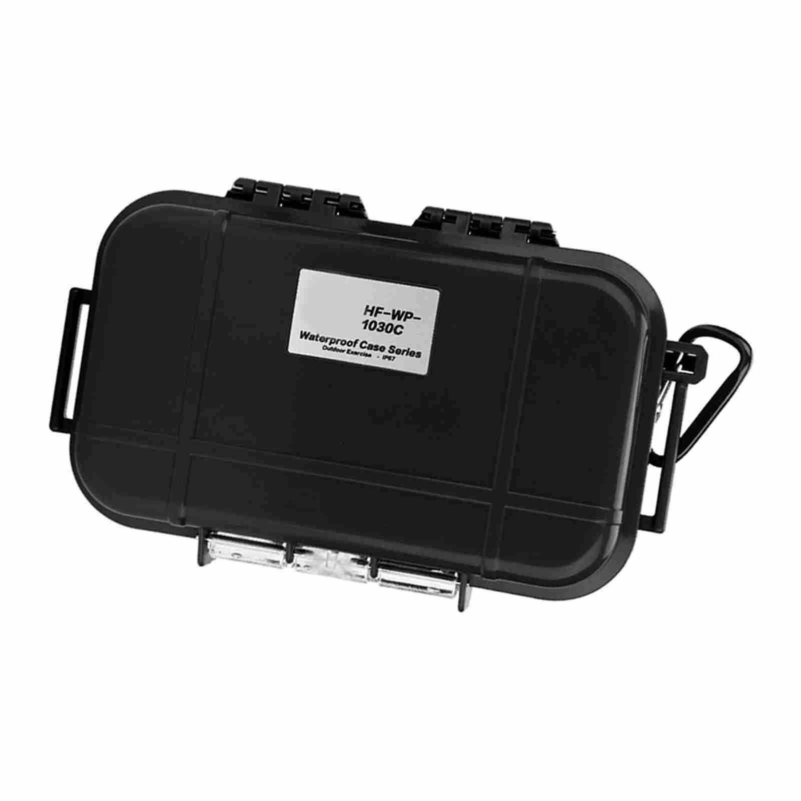 Outdoor Survival Shockproof Waterproof Storage Case Airtight Carry Box Container(Black)