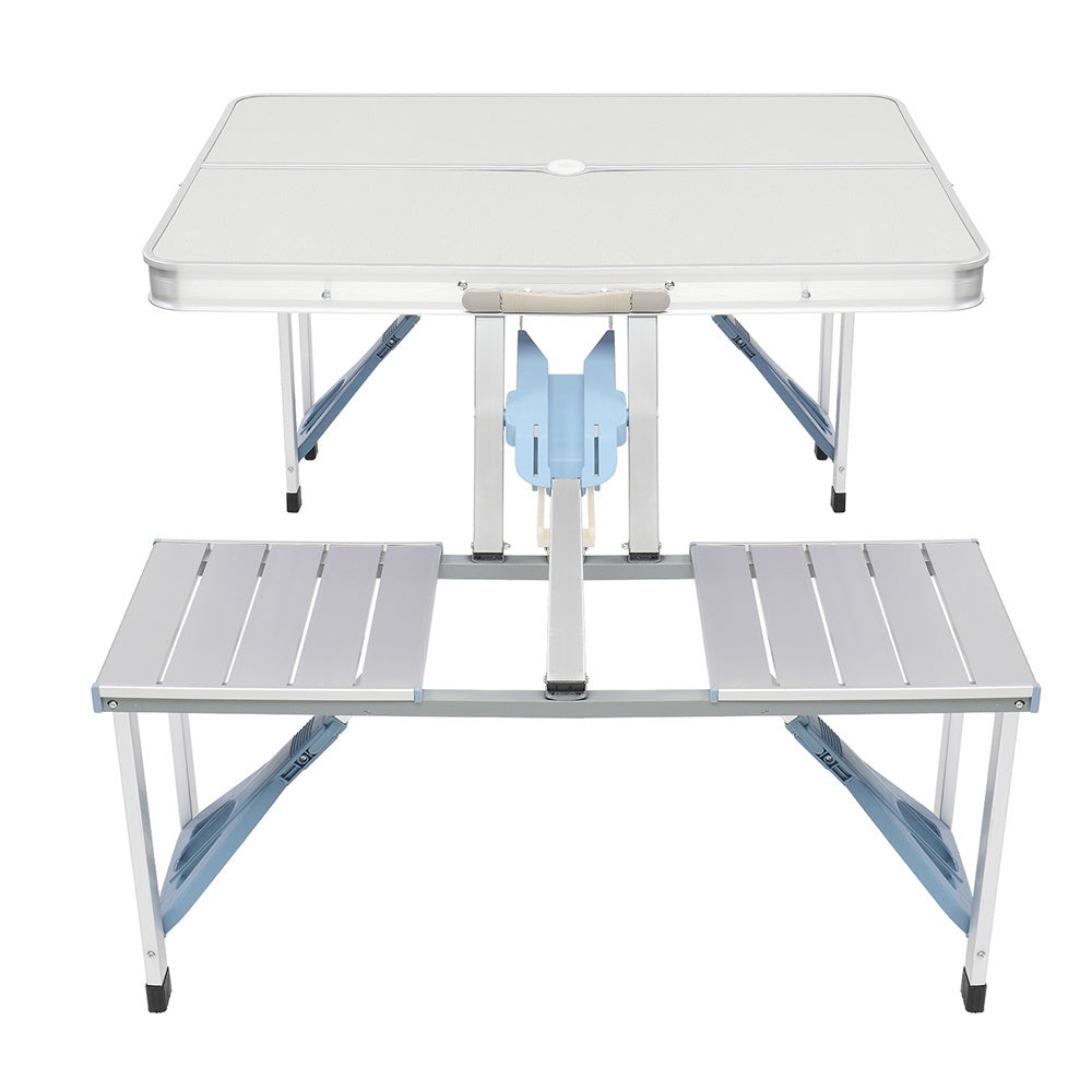 One Piece Folding Table and Chair Aluminum Alloy