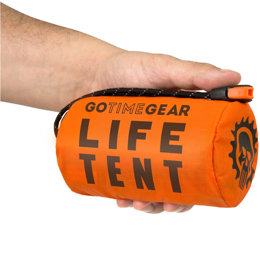 Life Tent Emergency Survival Shelter - 2 Person Tube Tent | Waterproof, Windproof, Thermal