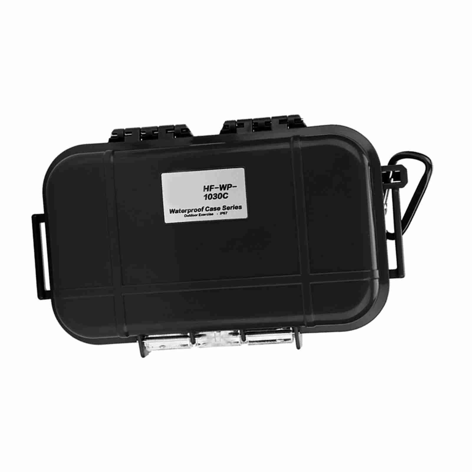 Outdoor Survival Shockproof Waterproof Storage Case Airtight Carry Box Container(Black)