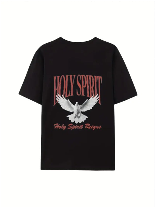 HOLY SPIRIT Ladies' Casual Loose Short Sleeves, Round Neck T-shirts, Basic Tops, Unique Rest, Holiday Gifts Are Preferred, For Women's Wear In Spring And Summer, Teenagers And Girls