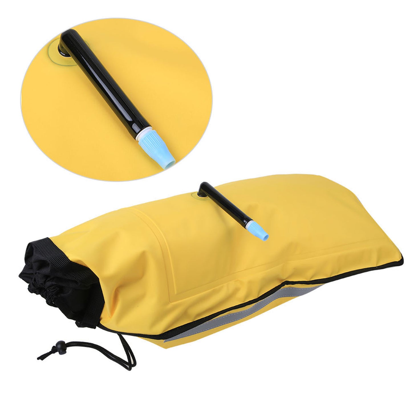 Nylon Rescue Inflatable Paddle Float Floating Bag for Canoe Kayak Seayak