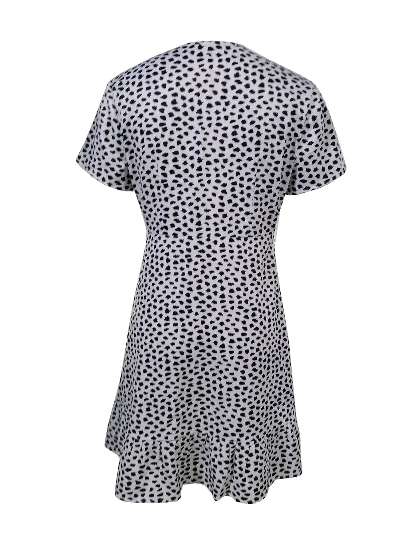 Ladies' V-neck Printed Fashionable A-list Dress