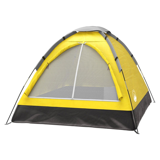 2-Person Dome Tent- Rain Fly & Carry Bag- Easy Set Up-Great for Camping Backpacking Hiking & Outdoor Music Festivals by  (Yellow)