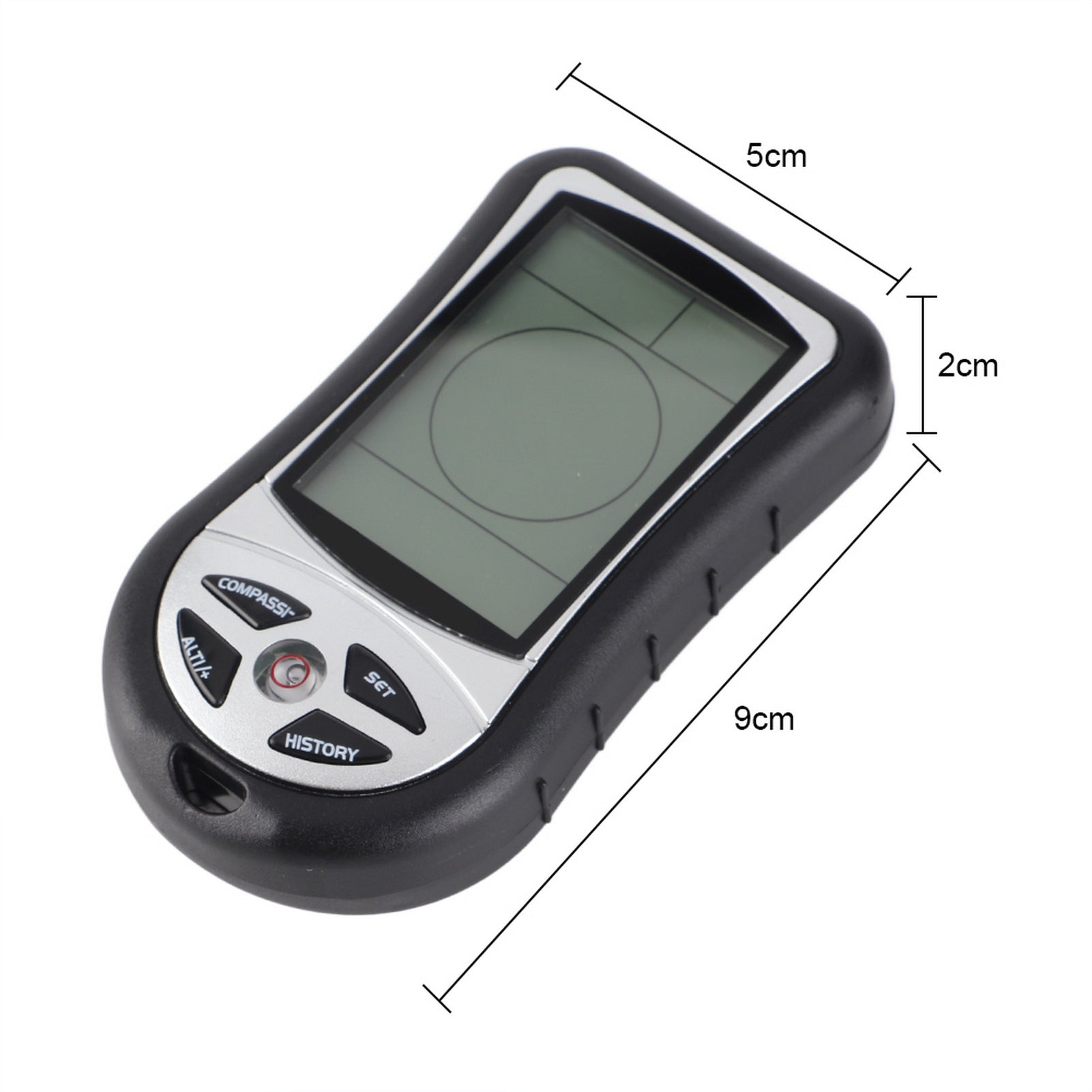 Black Multi Function Digital Altimeter Barometer Compass Weather Forecast For Outdoor Hiking