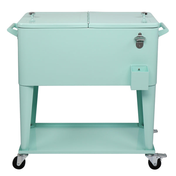 Mint Green Freezer Insulation Trolley 91x84.5x38.5cm Rectangular Plastic Box Freeze Insulation