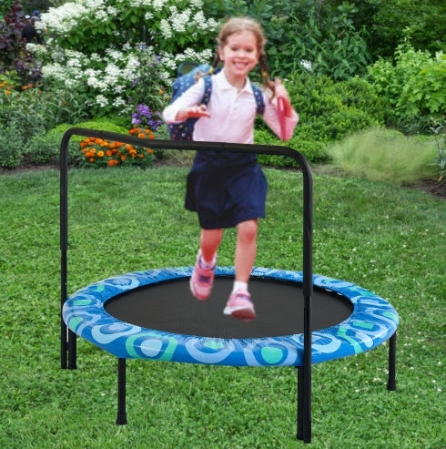 XTP002 Assembled Children's Trampoline Happy Expression Outdoor And Indoor For Kids Age 3 - 7