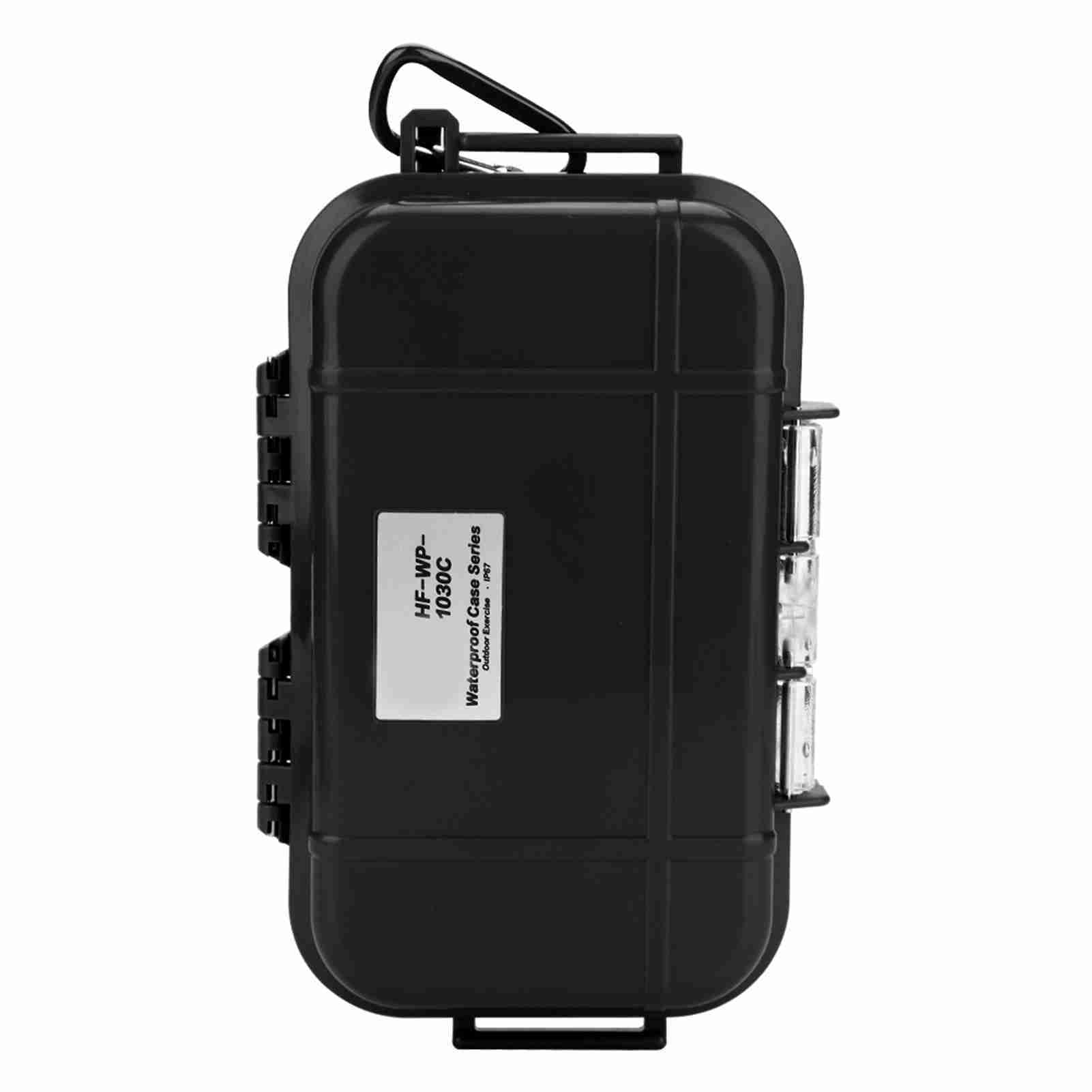 Outdoor Survival Shockproof Waterproof Storage Case Airtight Carry Box Container(Black)