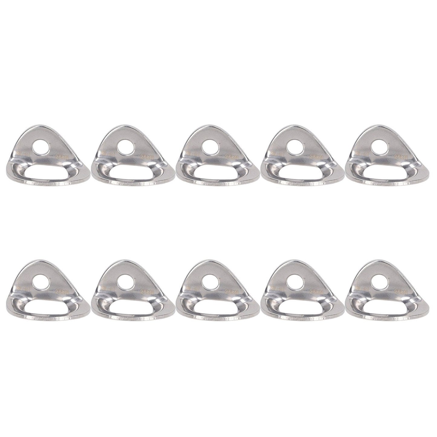 10Pcs Climbing Hanger Lightweight Stainless Steel Rock Climbing Anchors for Cave Exploration Engineering Protection