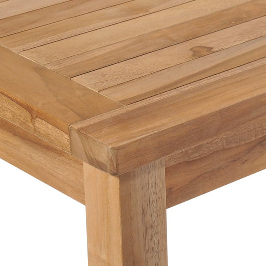 vidaXL Patio Table 59.1x35.4x30.3 Solid Teak Wood