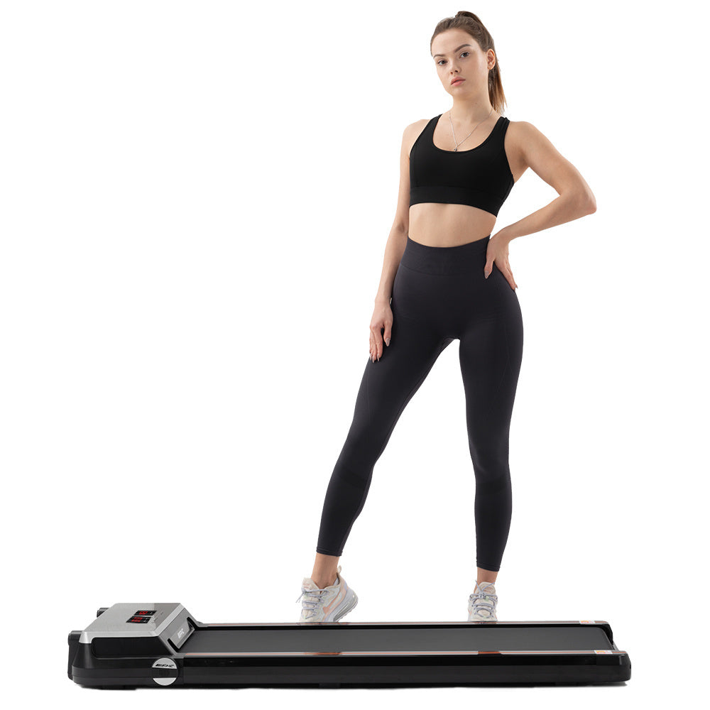 Under Desk Treadmill 2.5HP Slim Walking Treadmill 265LBS Electric Treadmill with APP Bluetooth Remote Control LED Display (Installation Free)