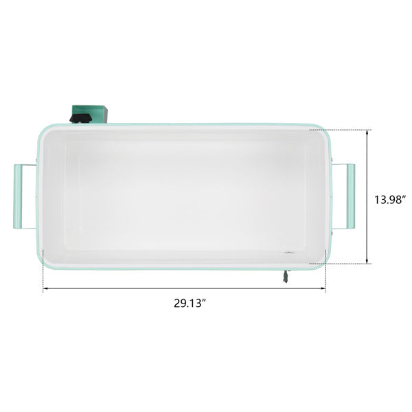 Mint Green Freezer Insulation Trolley 91x84.5x38.5cm Rectangular Plastic Box Freeze Insulation