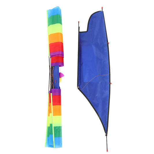 3D Huge Rainbow Sailboat Flying Kite Outdoor Sports Children Kids Game Activity