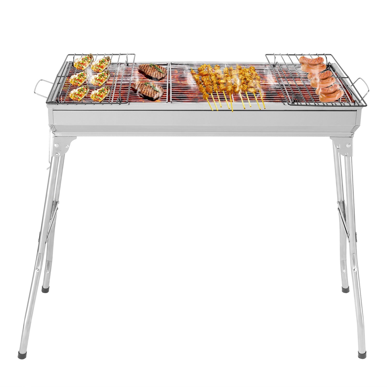 1 0 0x31x71cm Silver Stainless Steel Barbecue