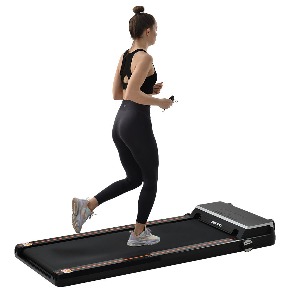 Under Desk Treadmill 2.5HP Slim Walking Treadmill 265LBS Electric Treadmill with APP Bluetooth Remote Control LED Display (Installation Free)