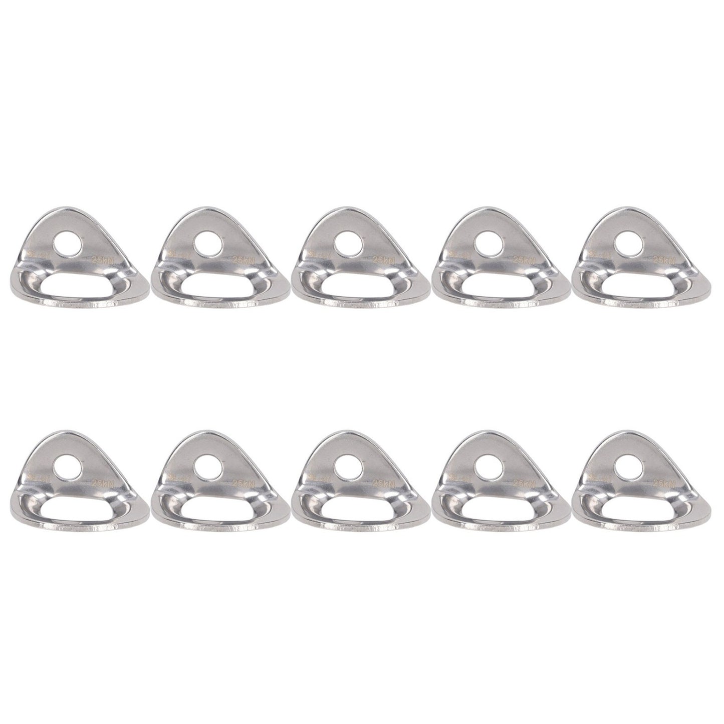 10Pcs Climbing Hanger Lightweight Stainless Steel Rock Climbing Anchors for Cave Exploration Engineering Protection