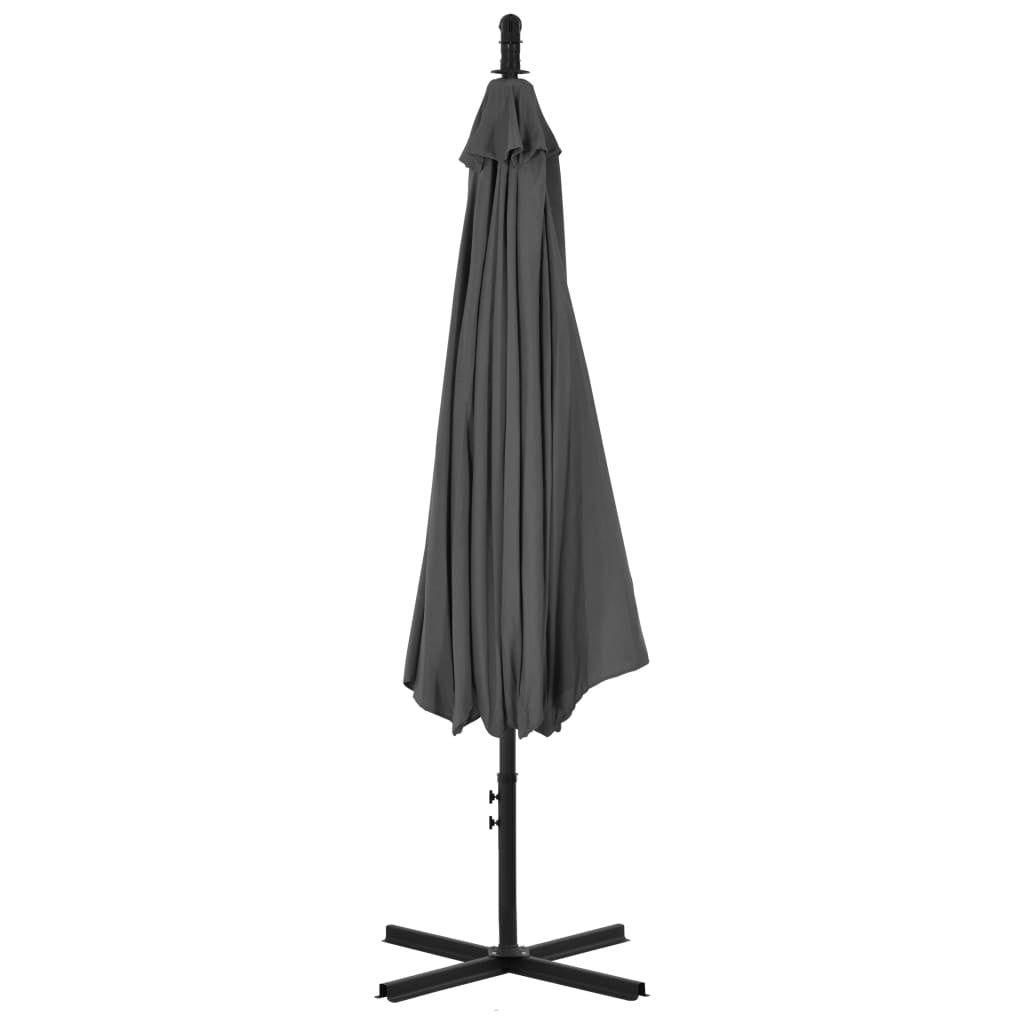 vidaXL Cantilever Garden Parasol with Steel Pole 300 cm Anthracite