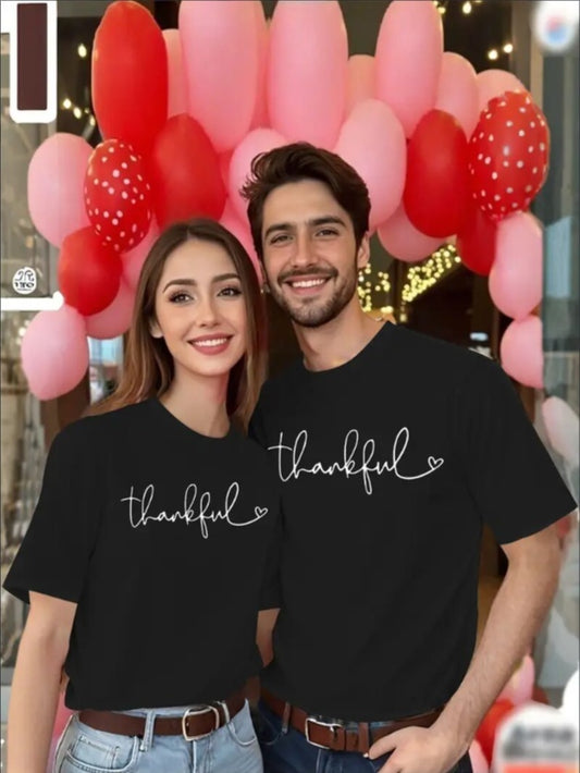 Love Valentine'S Day T-Shirt, Couple T-Shirt, Couple Christmas, Fashion Casual T-Shirt, Short-Sleeved T-Shirt