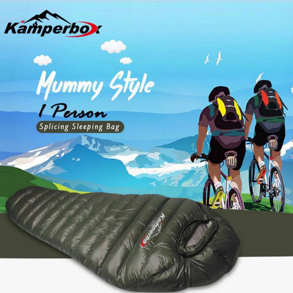 Kamperbox Outdoor Camping Down Sleeping Bag Winter Warm And Waterproof