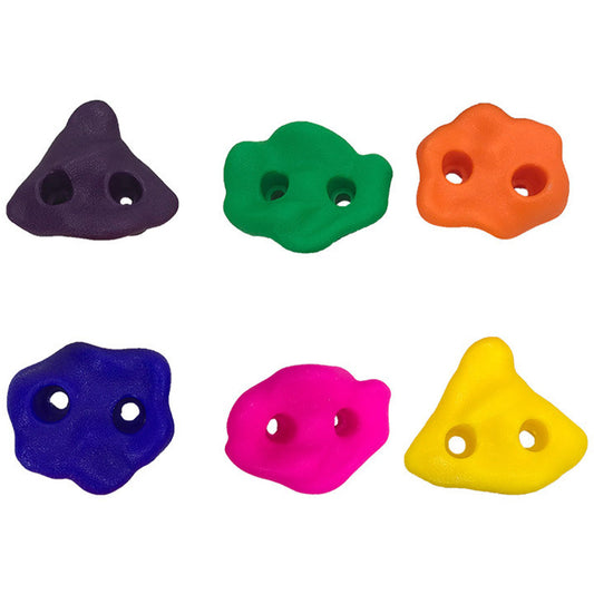 10Pcs Multi Colour Textured Climbing Rocks Wall Stones Kids Assorted Kit Bolt